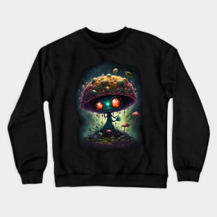 Mushroom Alien Crewneck Sweatshirt